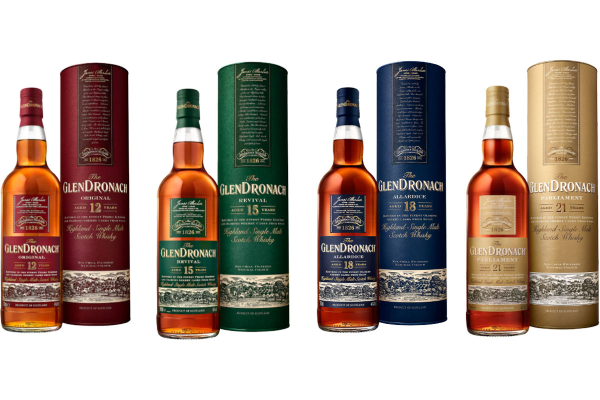 Glendronach-bottles